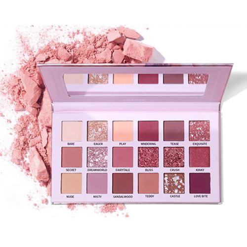 18 colors empty eyeshadow palette Custom Magnetic makeup container blush palette Cosmetics box custom logo