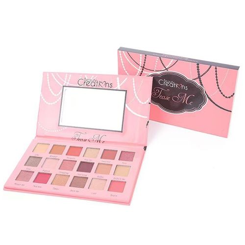 18 colors empty eyeshadow palette Custom Magnetic makeup container blush palette Cosmetics box custom logo