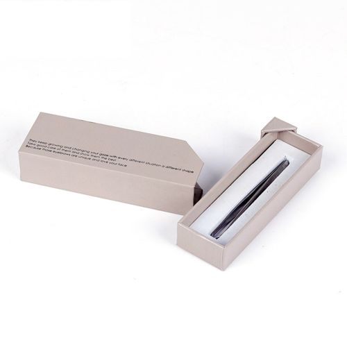 Eyebrow Makeup Packaging Lipstick Box Magnetic flip carton EVA inner tray Exclusive logo custom drawer box packaging