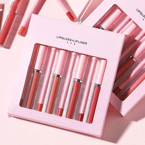 Custom Lipstick Paper Box with PVC Window and Folding Drawer Cosmetics Box