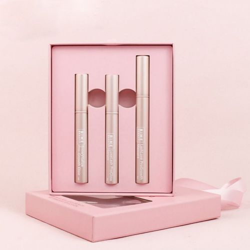 Custom Lipstick Paper Box with PVC Window and Folding Drawer Cosmetics Box
