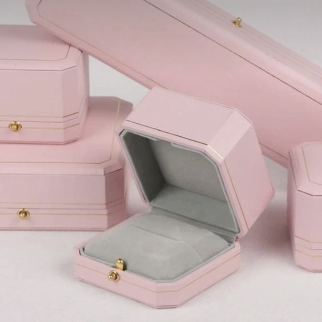 Haute Couture Red Velvet Jewellery Box with LED packaging