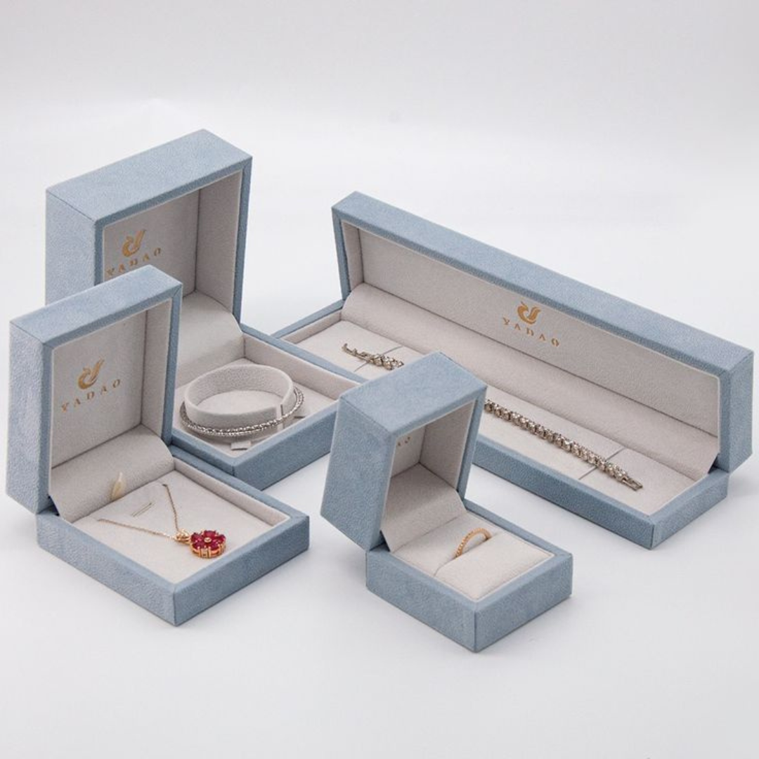 Haute Couture Red Velvet Jewellery Box with LED packaging
