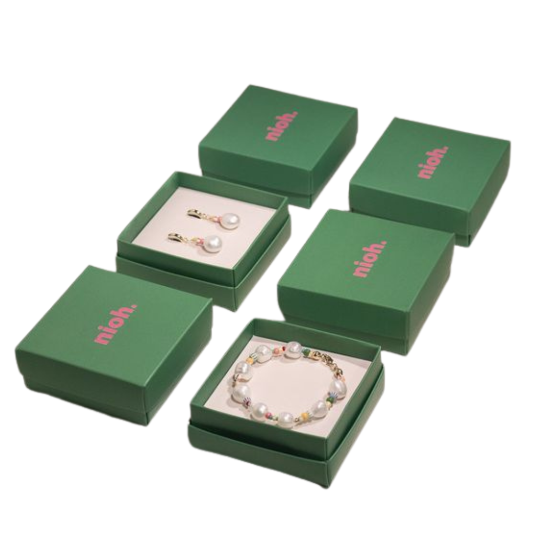 Haute Couture Red Velvet Jewellery Box with LED packaging