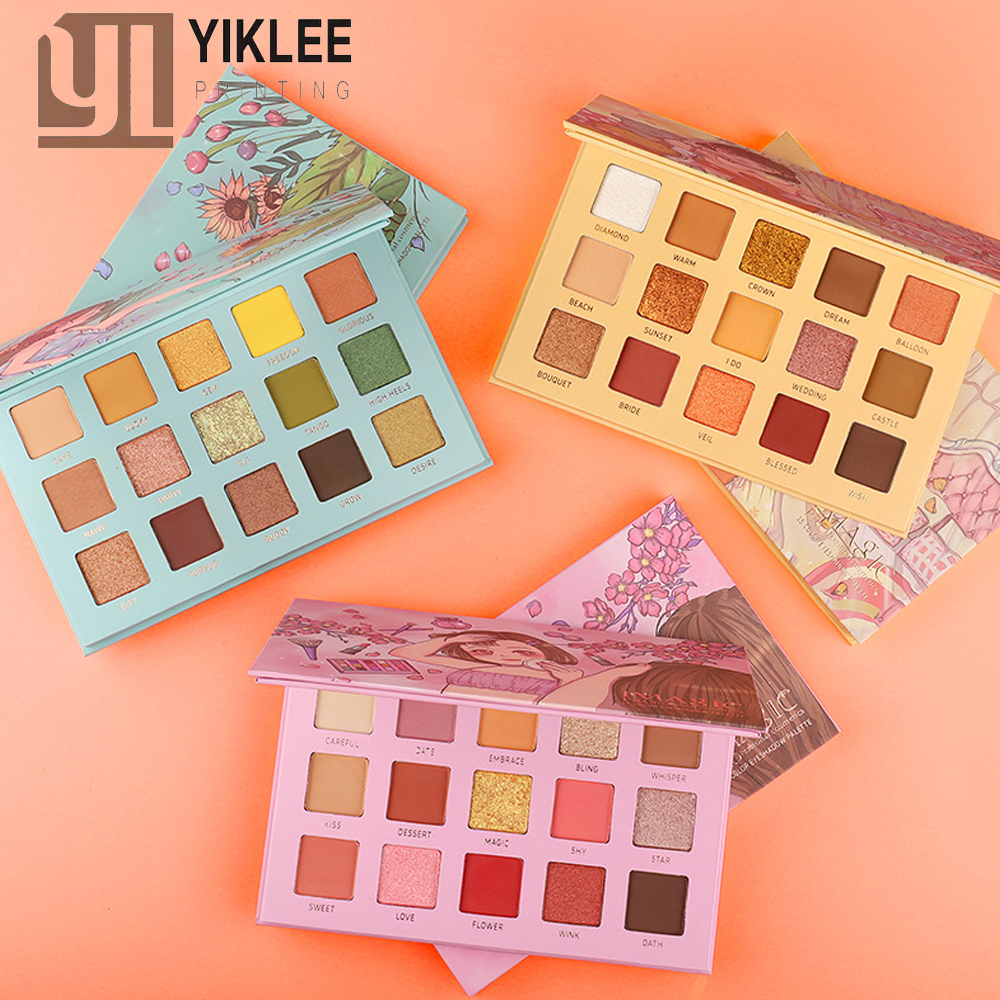 Magnetic Closure Eye Makeup Palette Empty Eyeshadow Pan Packaging Custom