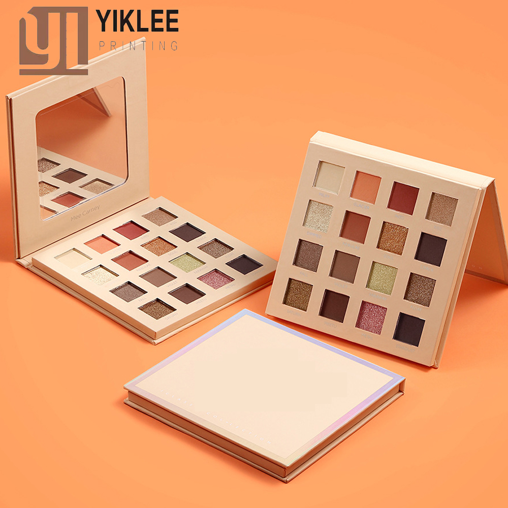 Magnetic Closure Eye Makeup Palette Empty Eyeshadow Pan Packaging Custom
