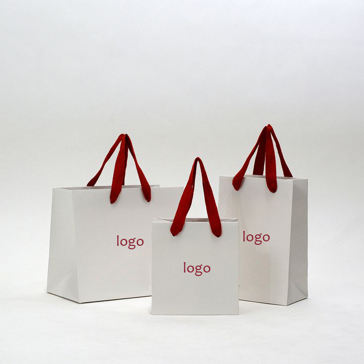 Christmas Custom Festive Red Paper Bag