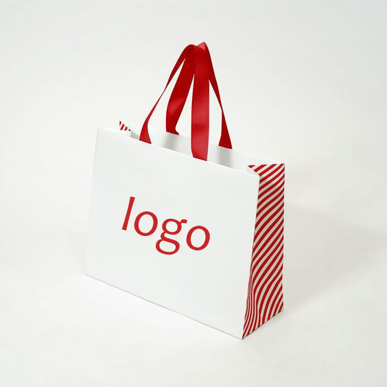 Christmas Custom Festive Red Paper Bag