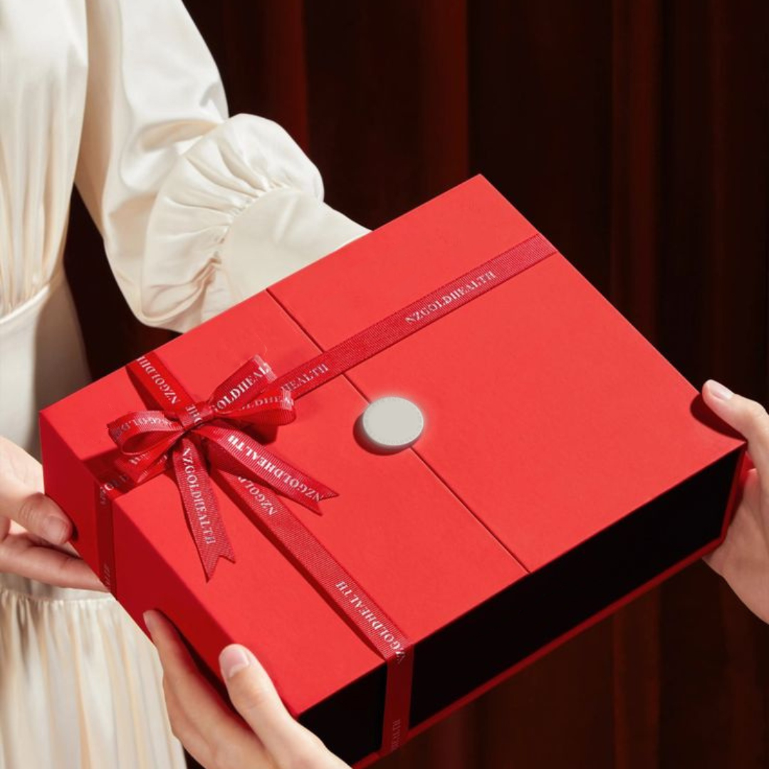 Luxury Custom Ribbon Rigid Paper Gift Box for Valentine's Day and Mother's Day
