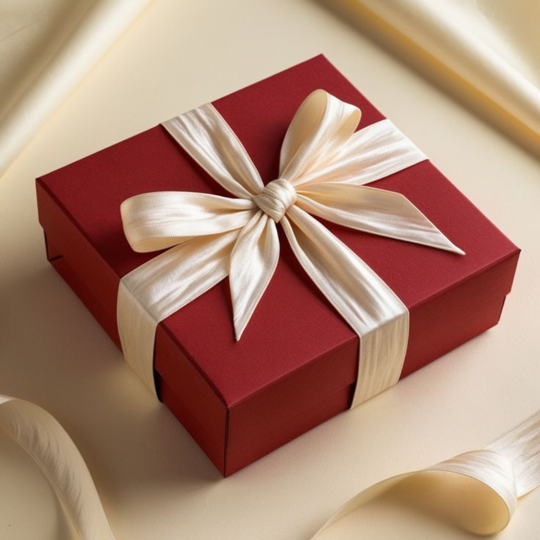 Luxury Custom Ribbon Rigid Paper Gift Box for Valentine's Day and Mother's Day