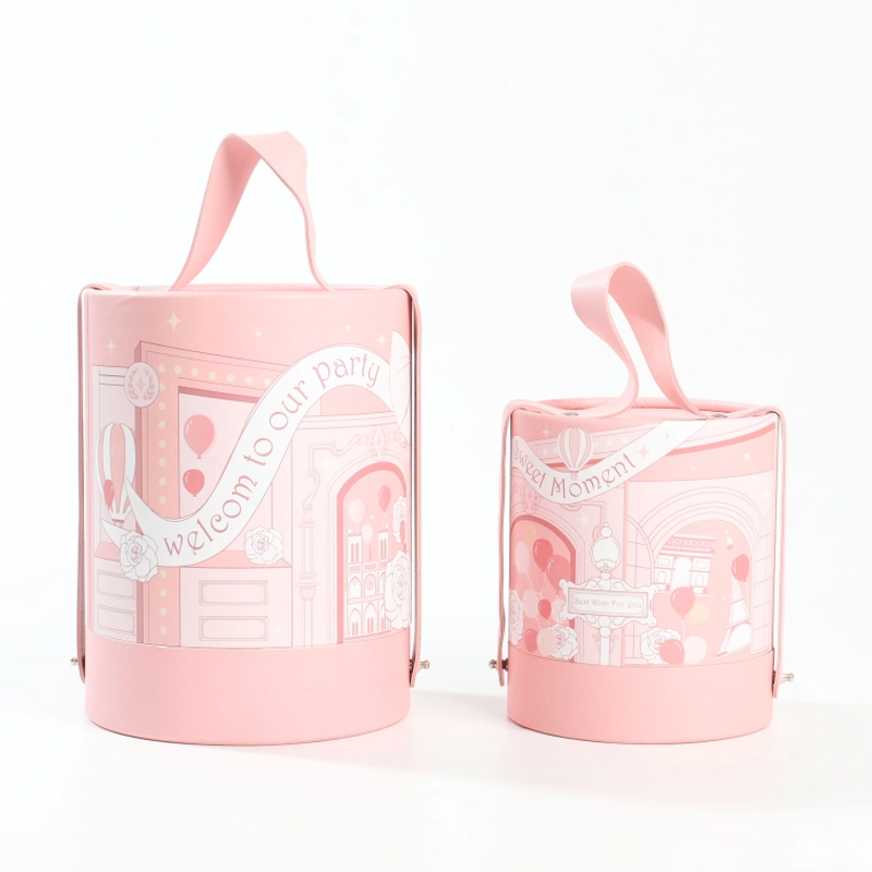 Fancy Round Favor Boxes for Perfume Packaging