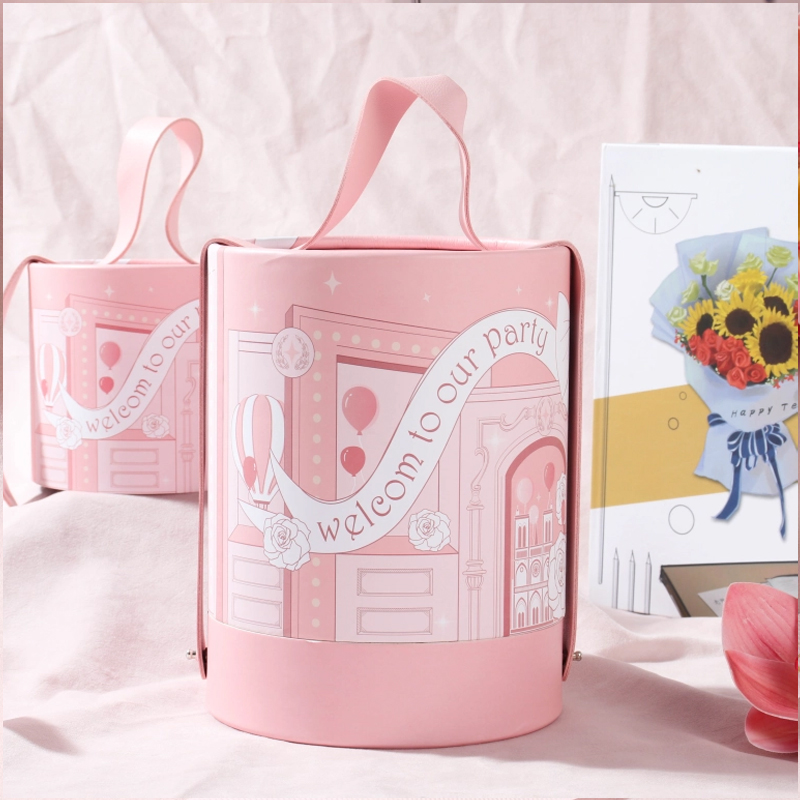 Fancy Round Favor Boxes for Perfume Packaging
