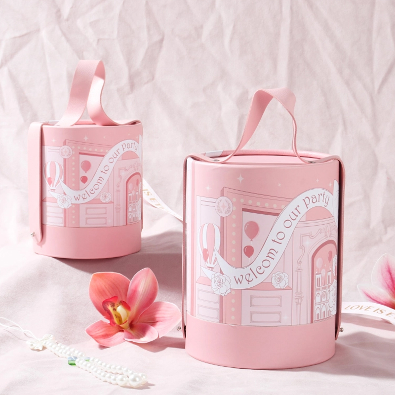 Fancy Round Favor Boxes for Perfume Packaging