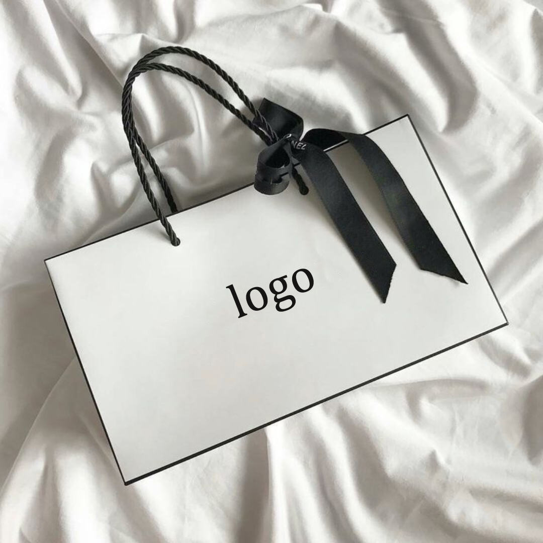 High-end Luxury Triangle Paper Bag with Ribbon