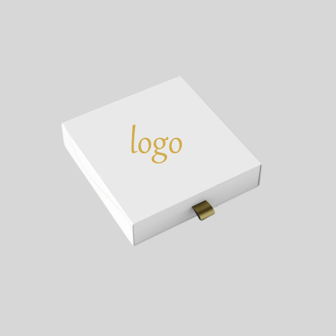 High-End Jewelry Drawer Box with Ribbon Handle