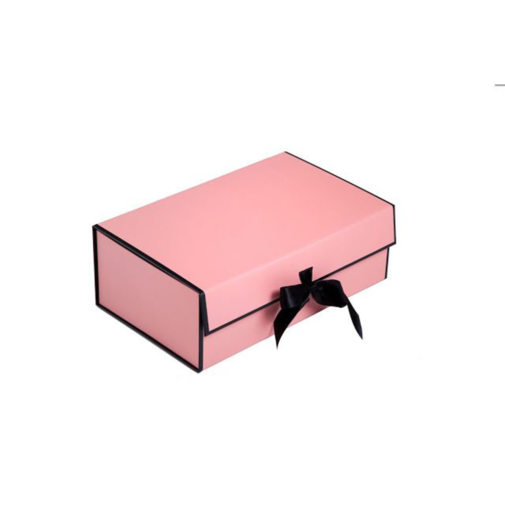 Elegant Magnetic Folding Ribbon Gift Boxes for Valentine's Day