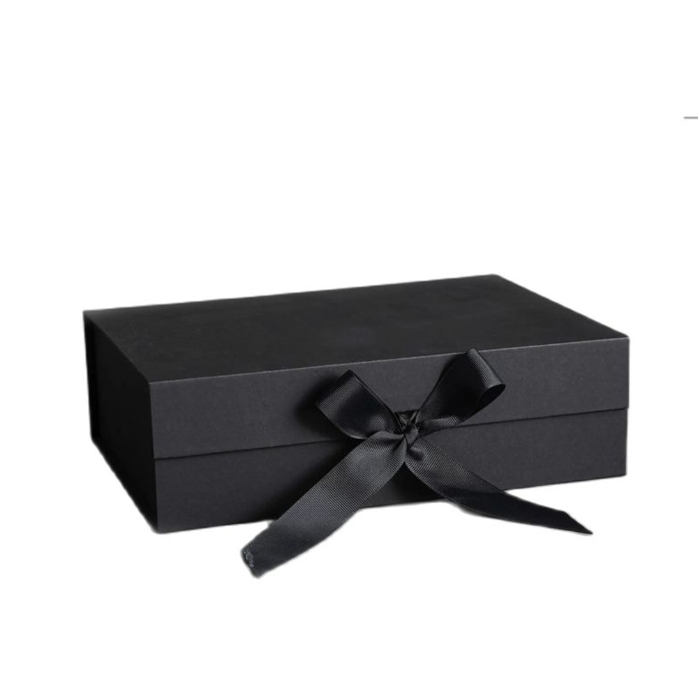 Elegant Magnetic Folding Ribbon Gift Boxes for Valentine's Day