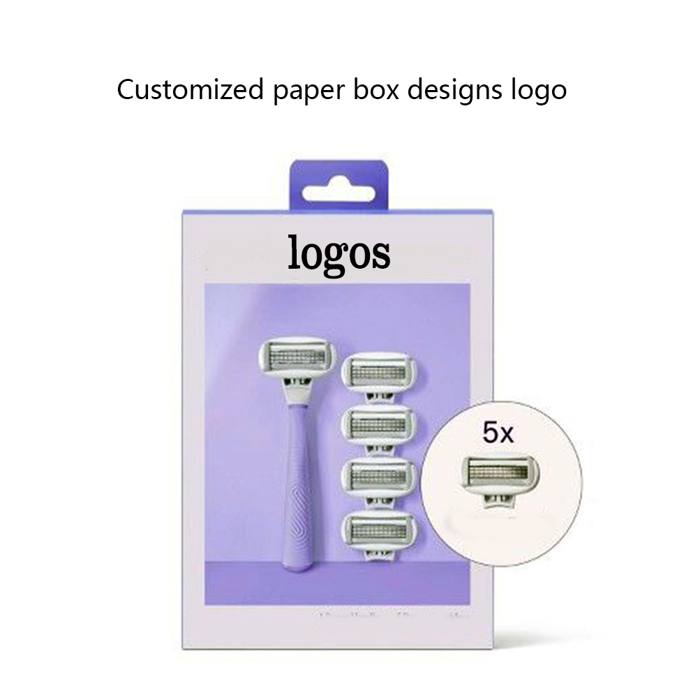 Customized Logo Recyclable Razor Blade Packaging Box
