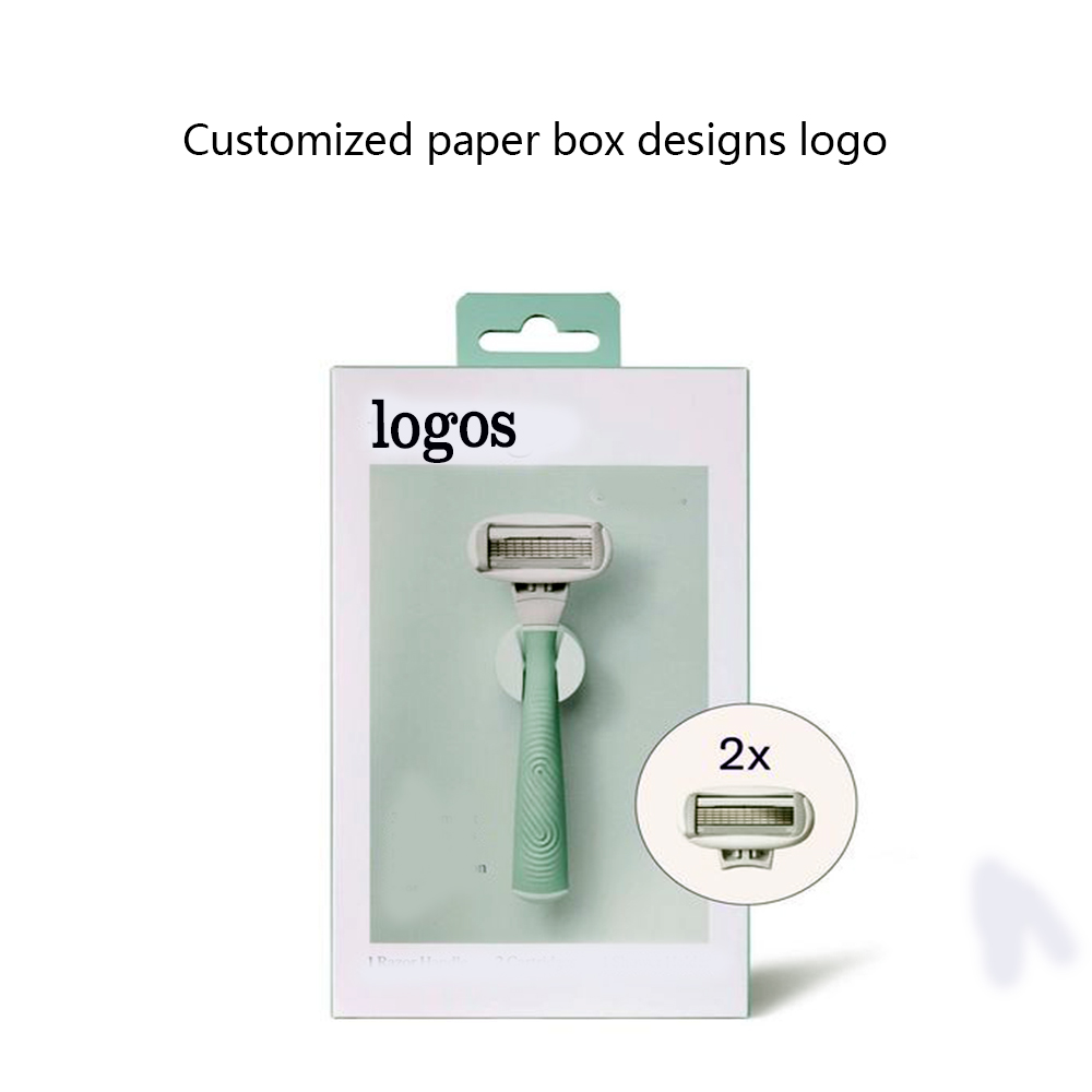 Customized Logo Recyclable Razor Blade Packaging Box