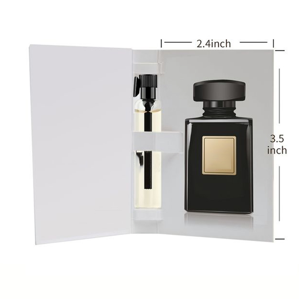 Best Selling 2ml 3 ml 5 ml Sizes Custom Perfume Sample Card