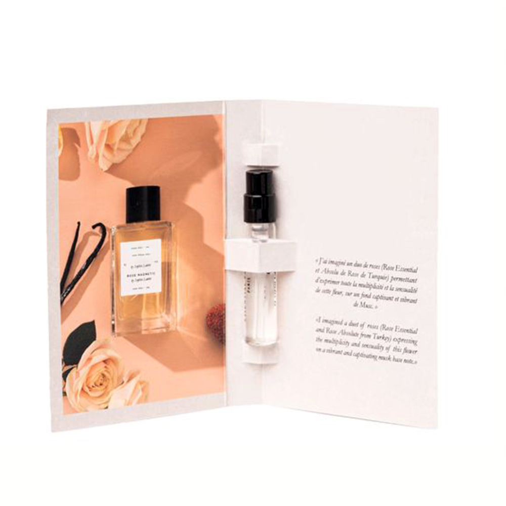 Best Selling 2ml 3 ml 5 ml Sizes Custom Perfume Sample Card