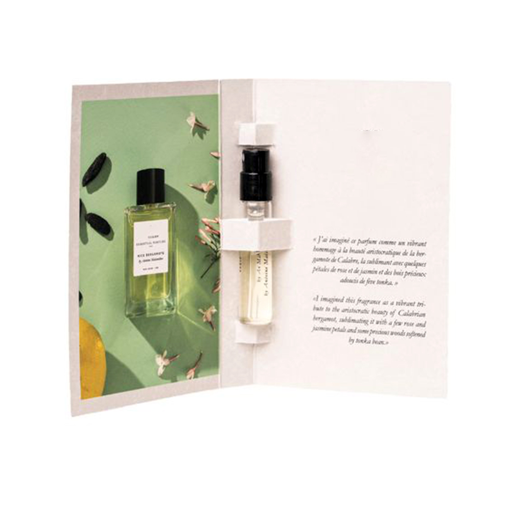 Best Selling 2ml 3 ml 5 ml Sizes Custom Perfume Sample Card