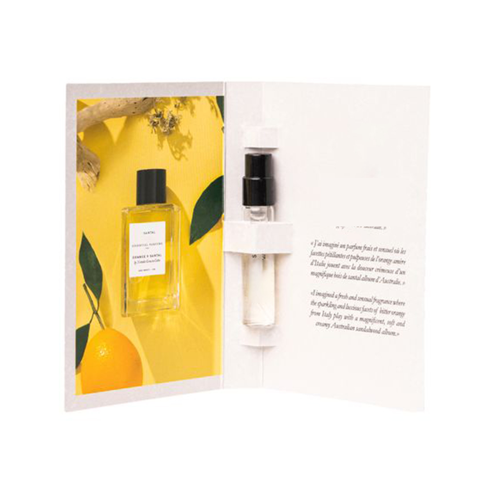 Best Selling 2ml 3 ml 5 ml Sizes Custom Perfume Sample Card