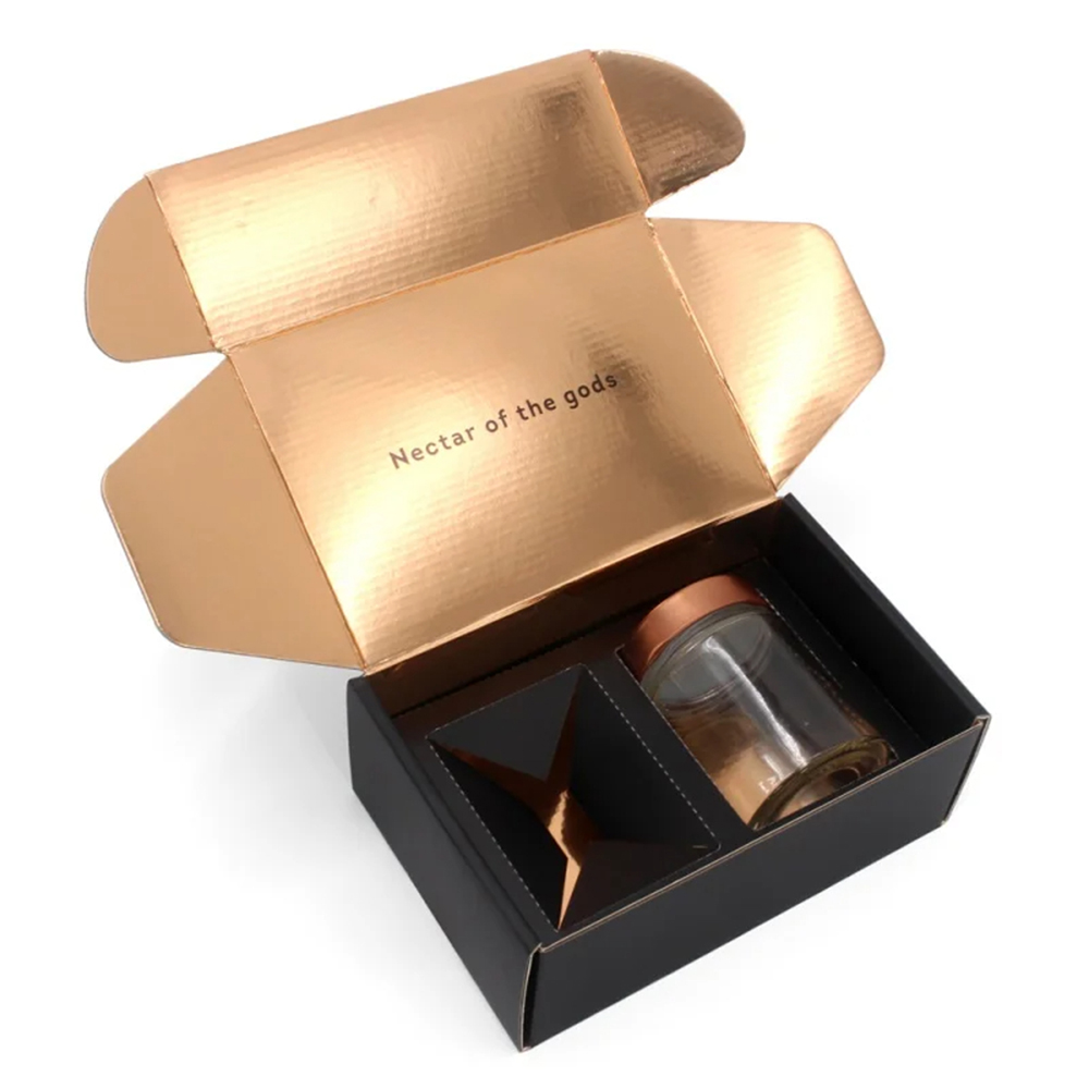 Customizable Folding Paper Mailers for Bottle Packaging