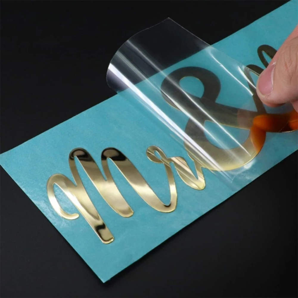 Custom Logo Bottle Stickers 3D Metal Stickers Carton Stickers