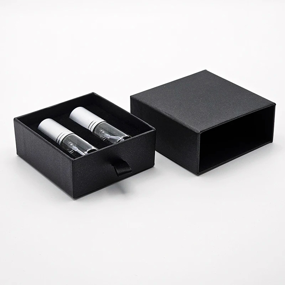 High-end Black Design Drawer Style Fragrance Boxes