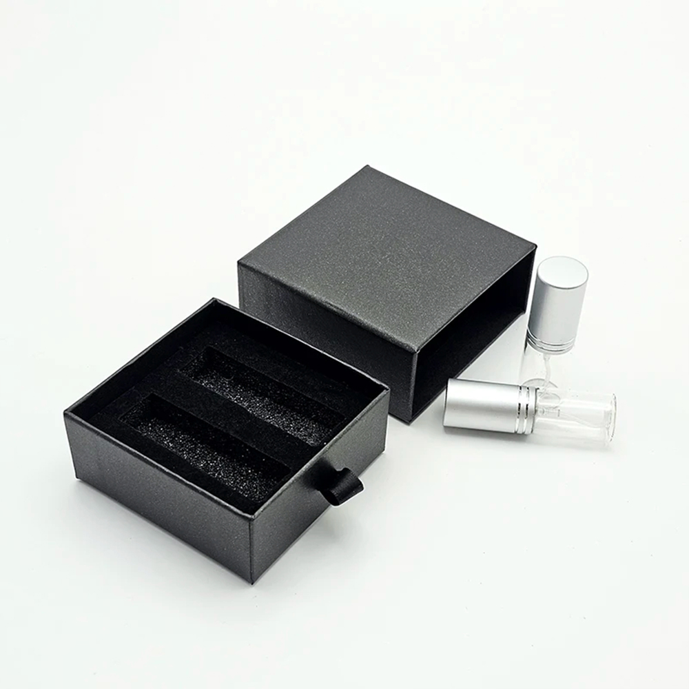 High-end Black Design Drawer Style Fragrance Boxes