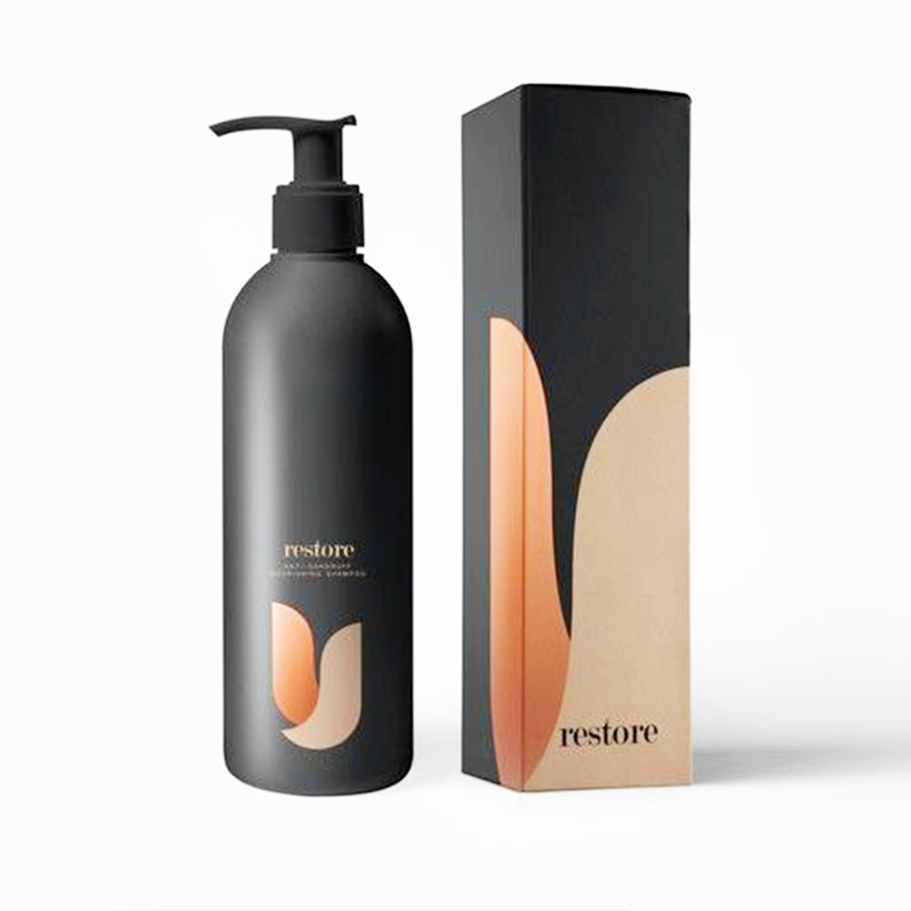 Mockup Service Customized Logo Body Lotion Bottle Packaging Box Shower Bottle Boxes