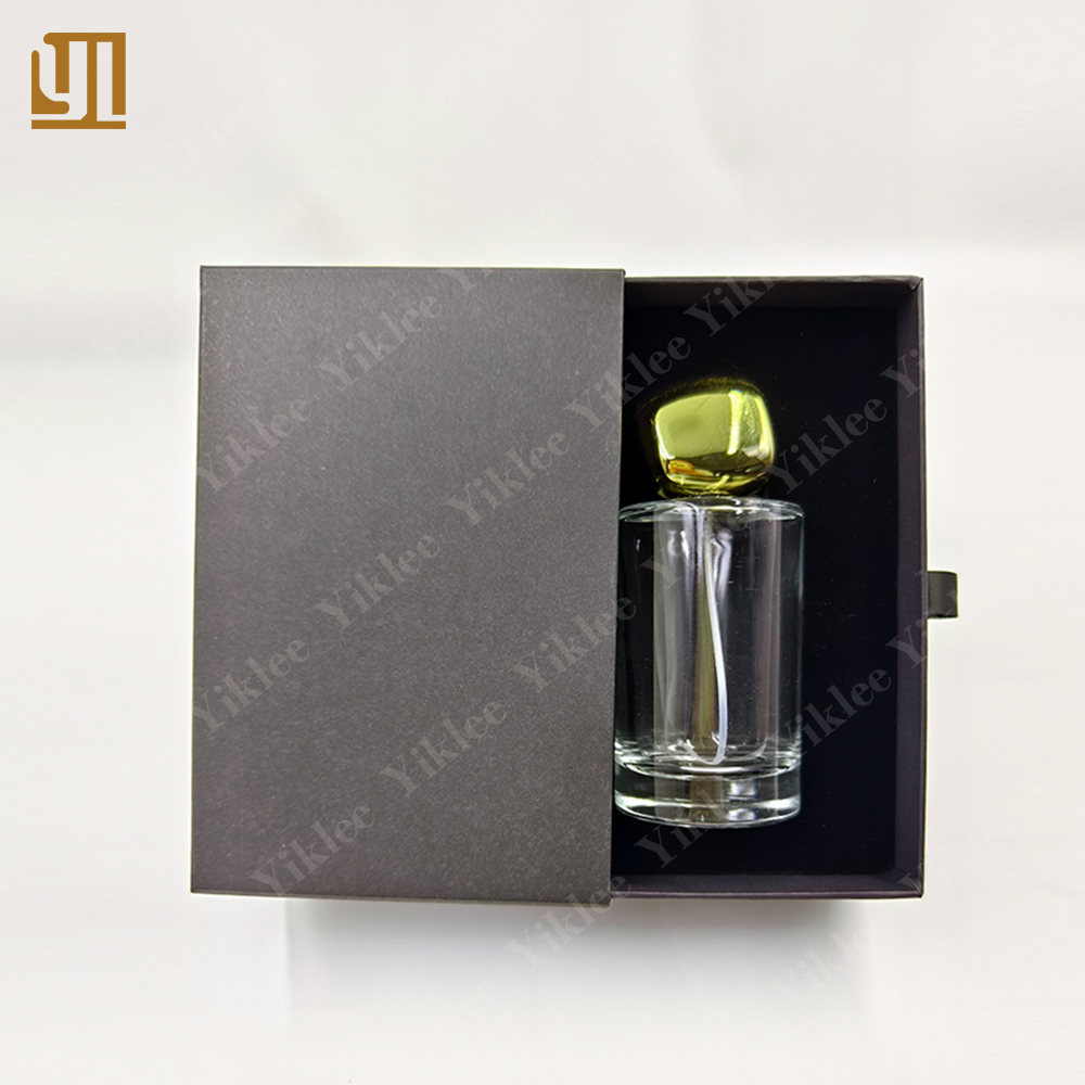 Customized Luxury Black 30ml 50ml Bottle Packaging Perfume Sliding Box Perfume Bottle Box Packaging With Logo