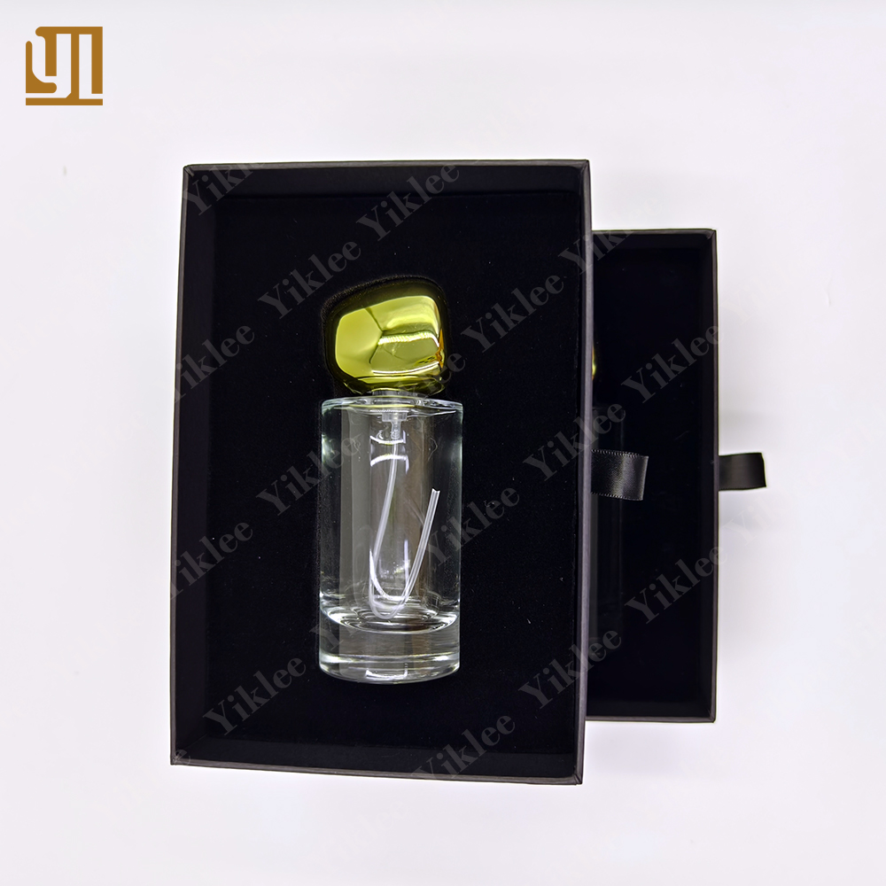 Customized Luxury Black 30ml 50ml Bottle Packaging Perfume Sliding Box Perfume Bottle Box Packaging With Logo