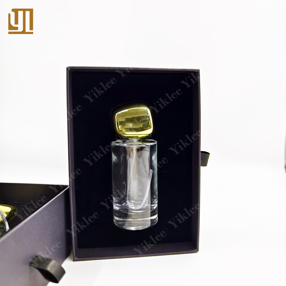 Customized Luxury Black 30ml 50ml Bottle Packaging Perfume Sliding Box Perfume Bottle Box Packaging With Logo