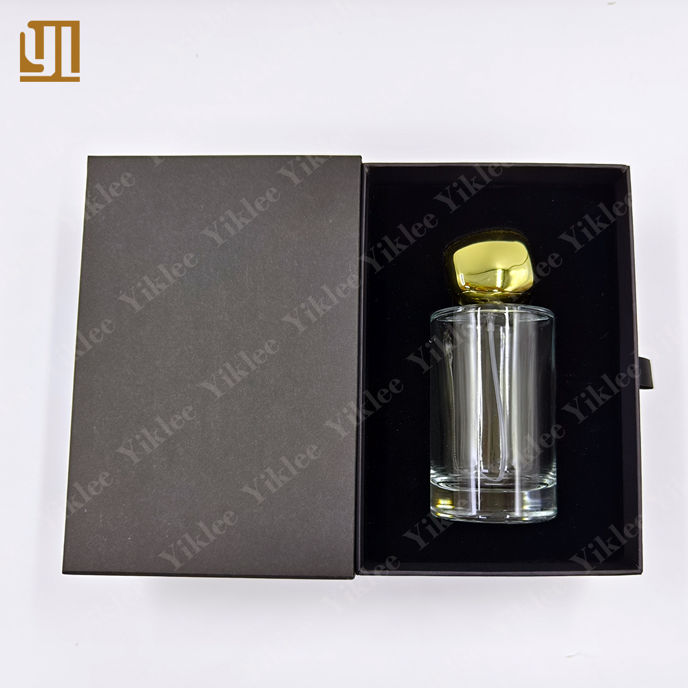 Customized Luxury Black 30ml 50ml Bottle Packaging Perfume Sliding Box Perfume Bottle Box Packaging With Logo
