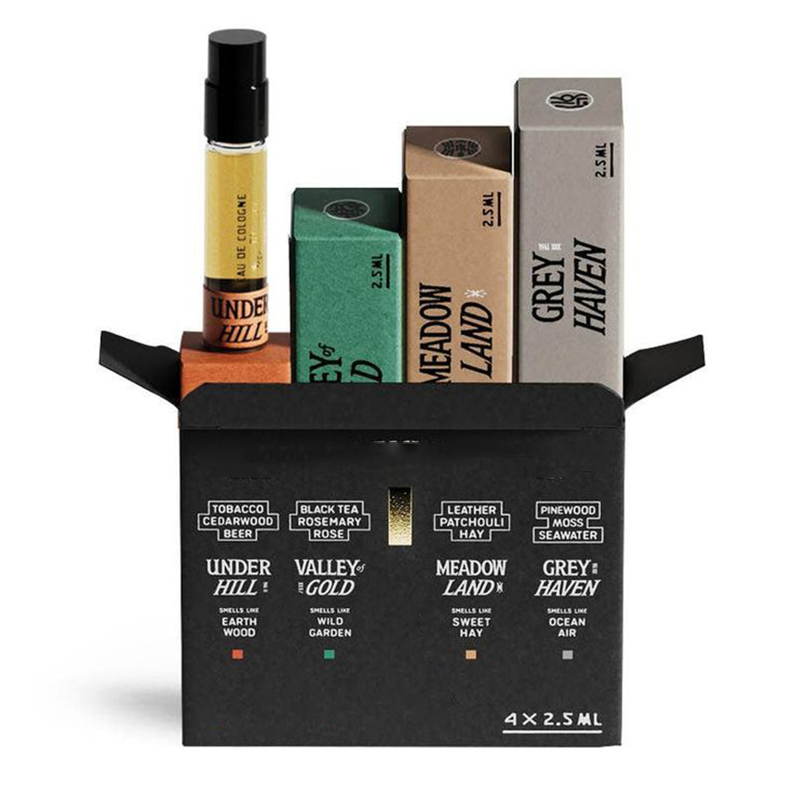 Customized Logo Roll On Perfume Oil Scent Discovery Kit Package Box Perfume Samples Set Paper Box