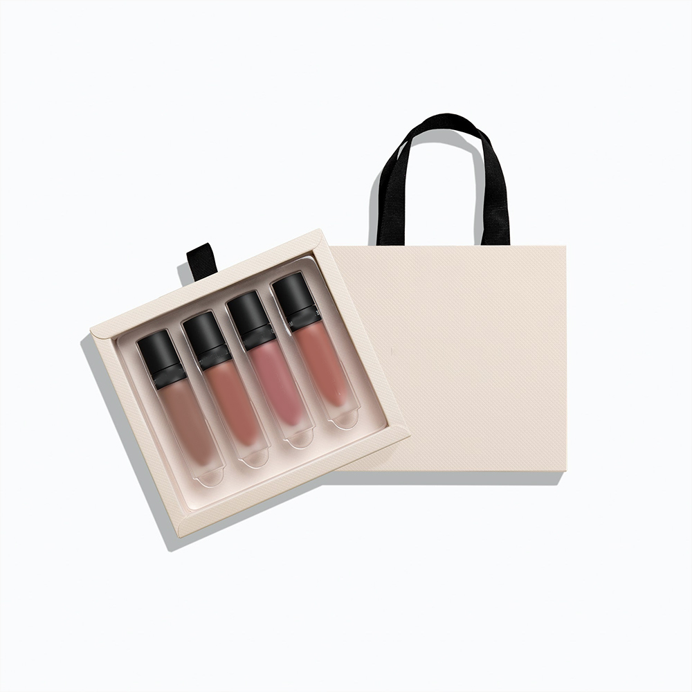 3D Service Customized Logo Makeup Lip Oil Packaging Lip Gloss Set Paper Box for Lip Tubes Package