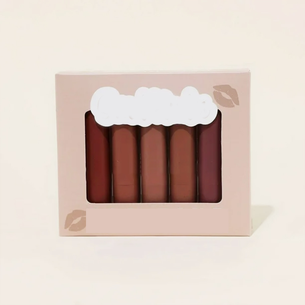 3D Service Customized Logo Makeup Lip Oil Packaging Lip Gloss Set Paper Box for Lip Tubes Package
