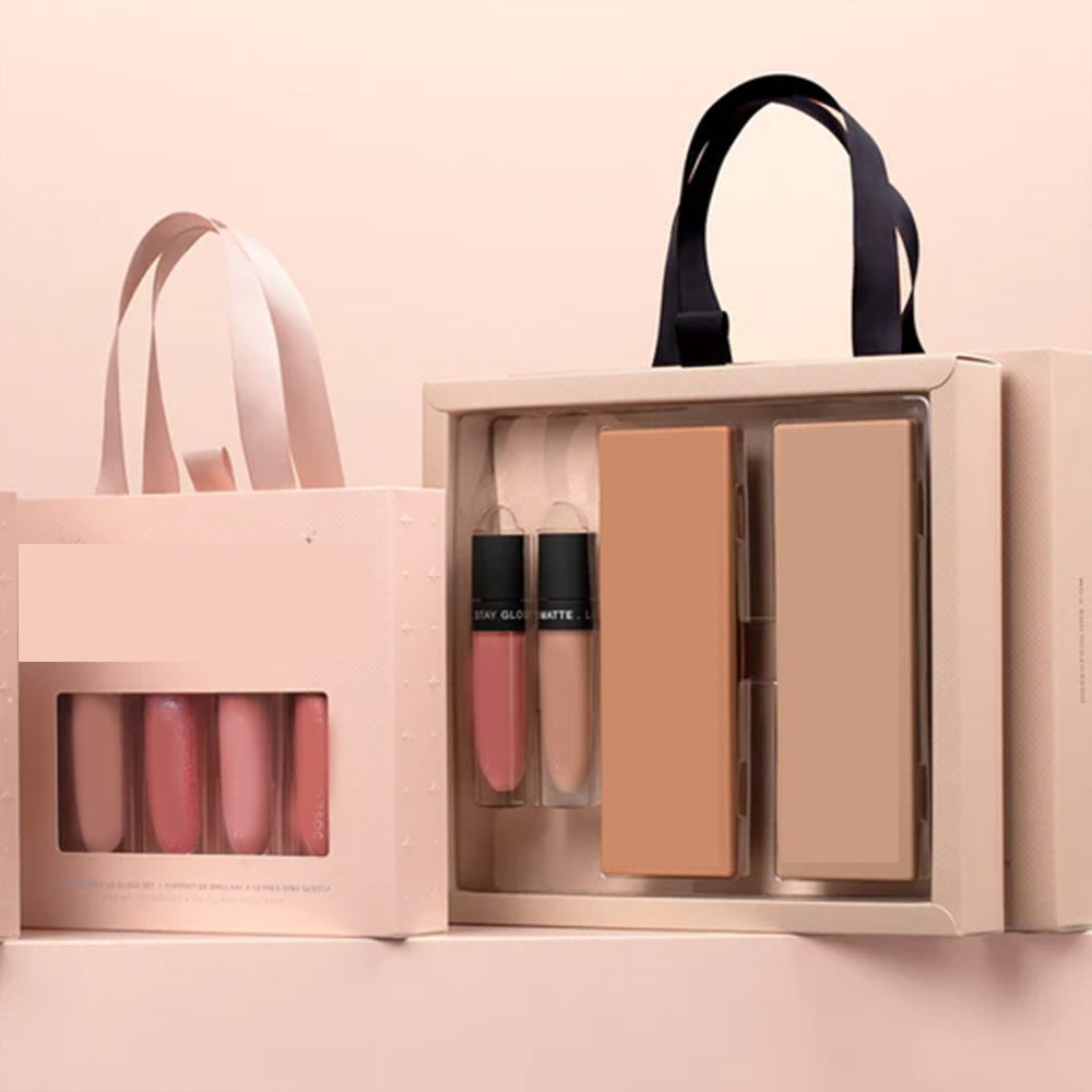 3D Service Customized Logo Makeup Lip Oil Packaging Lip Gloss Set Paper Box for Lip Tubes Package