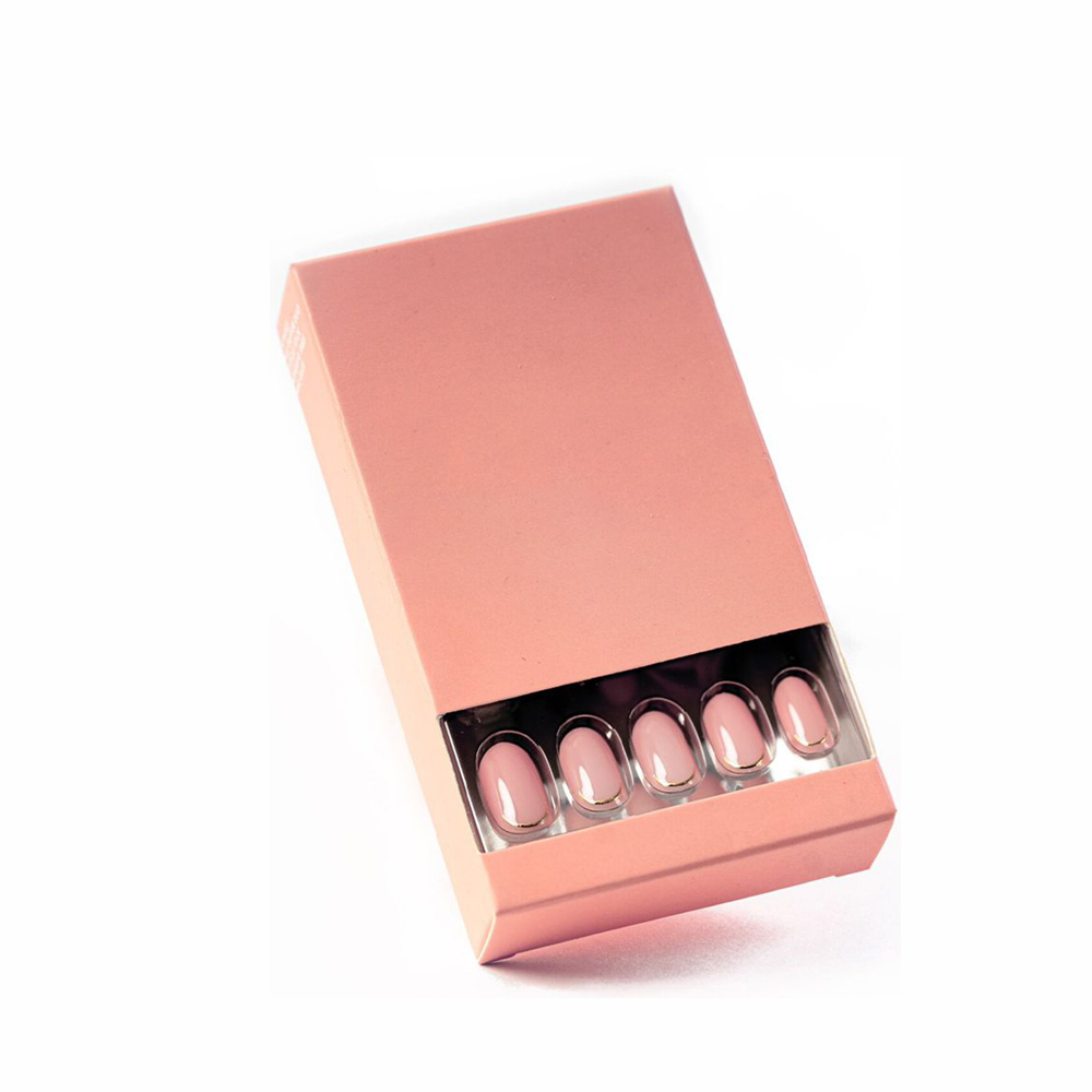 Customized Logo Printing Press On Nails Packaging False Nails Packaging Box For Artificial Nails