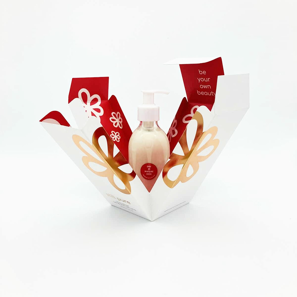 Customized Logo Cosmetic Sample Packaging Makeup Set Package Cleaning Kit Paper Boxes