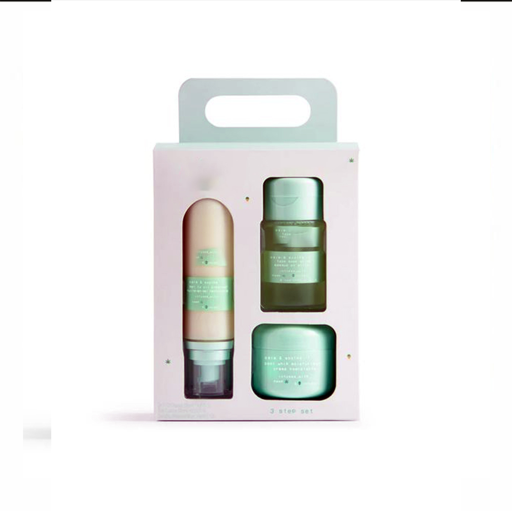 Customized Printing Skincare Set Box Facial Care Kit Package Beauty Care Set Packaging Box